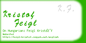 kristof feigl business card